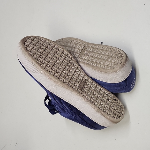 The PUMA Vikky platform Velvet Blue Basketball Women's Platform Sneaker Size 11 - Picture 10 of 10